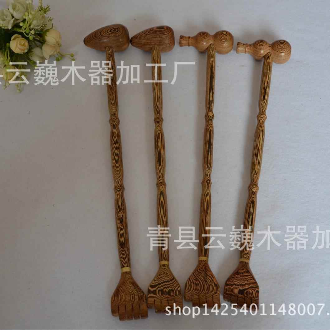 鸡翅木两用健身锤敲打锤按摩捶 痒痒挠不求人 木质木器厂