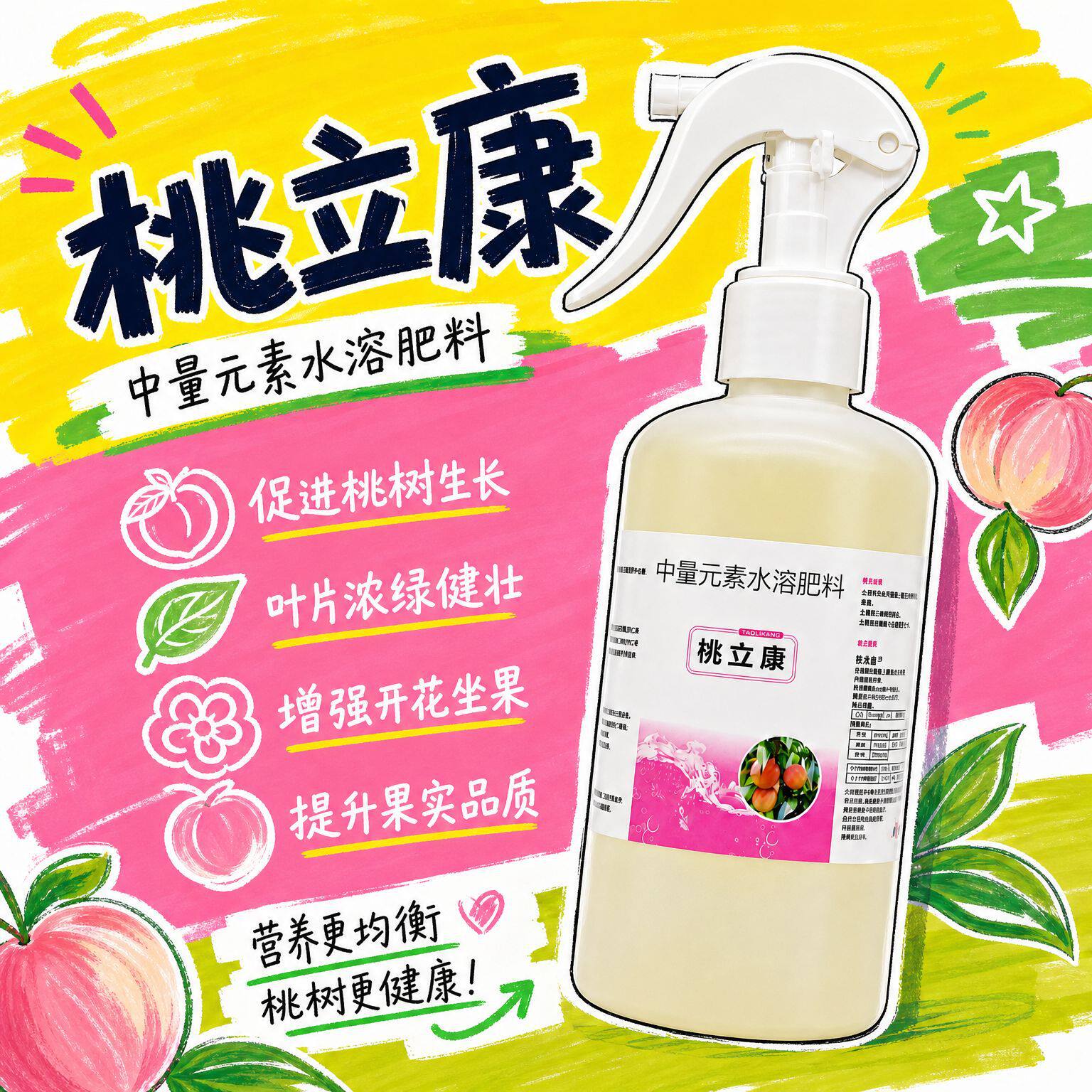 营养液桃树果树专用营养生物菌肥