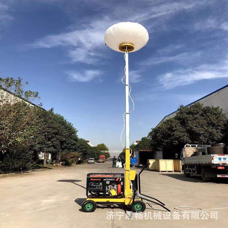 9米拖车照明车 户外夜晚施工牵引LED移动灯塔车全方位工程照明车