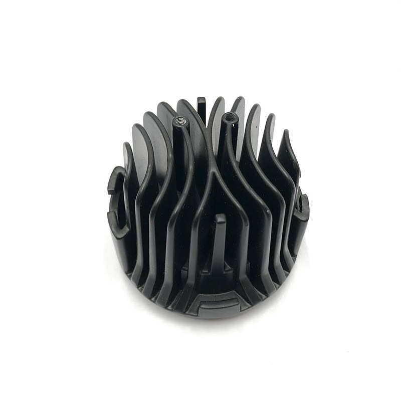 LED散热器表面处理散热器电泳系列亮黑/哑黑铝合金电泳零件上色