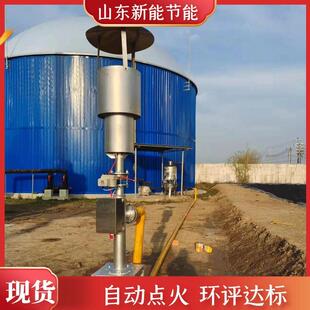 养殖场沼气火炬直径大小20立方50立方小型简易火炬安装方式图