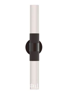 梳妆台金属全铜壁灯蛋白石色亚克力灯罩黑色金色走廊过道