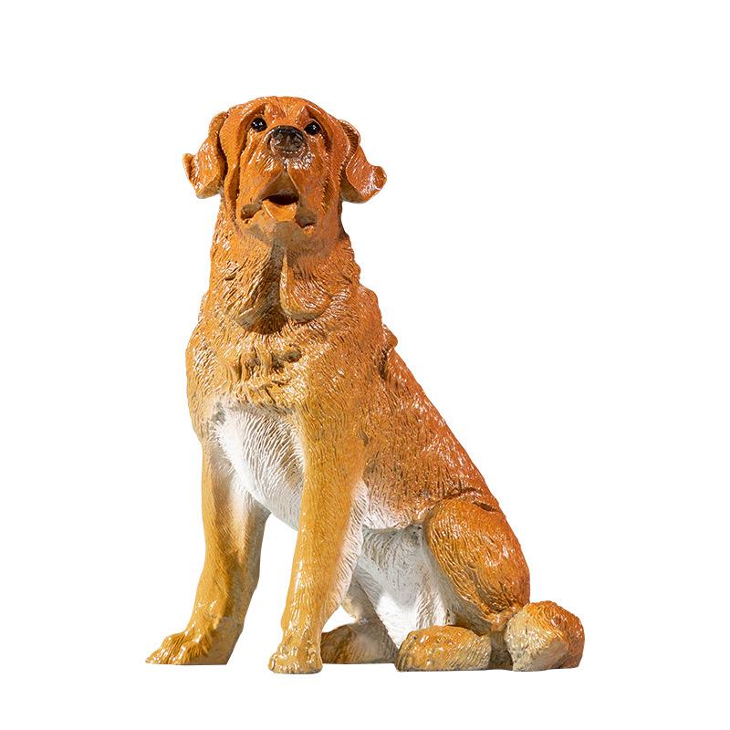 金毛犬黄铜狗金属工艺品摆件生肖狗黄铜器工艺品玄关客厅