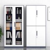 文件铁案皮柜 文件柜柜多色办公室资料柜带锁柜窄边拆装 拆ZR 629装