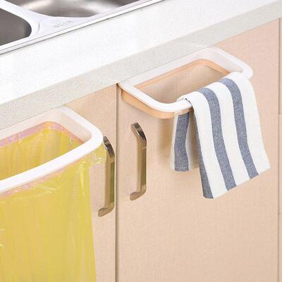 Over-the-Cabinet-Door Trash Bag Holder, Plastic Bag Organize