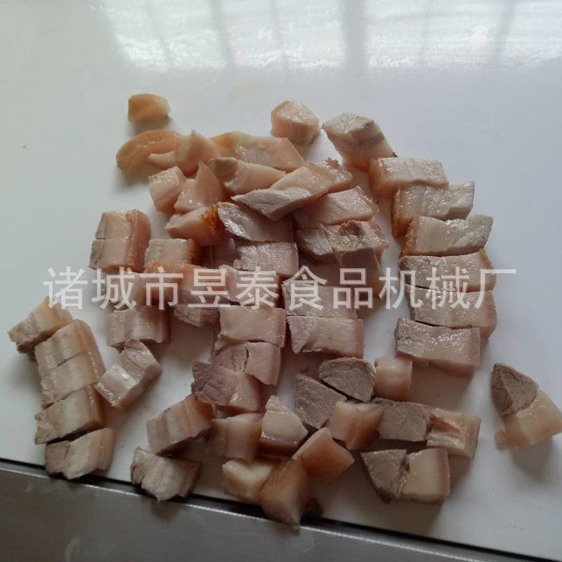 带皮肉类切肉块机山东肥膘肉切肉片机器鸡鸭肉切块机