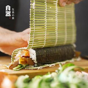 青皮寿司帘家用不沾米饭团工具紫菜包竹帘子制作卷帘摆盘模具