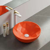 创意台上盆洗手盆陶瓷艺术盆阳台洗手盘单盆家用小台盆圆形洗脸盆