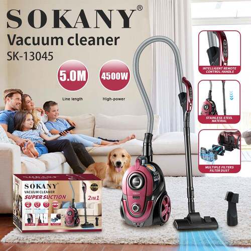 出口SOKANY13045吸尘器4500W大功率家用吸尘器5米有线吸尘器