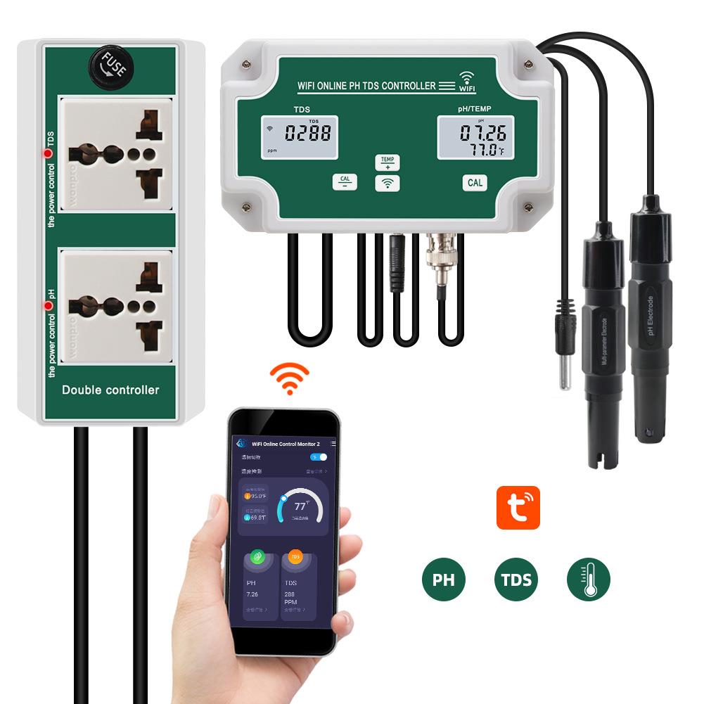 涂鸦WiFi水质检测仪PH计TDS硬度/温度鱼缸饮用水水质在线监测仪图片