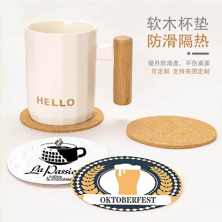 100mm新款杯垫制作机个性杯垫手动压机diy杯垫设备杯垫空白耗材