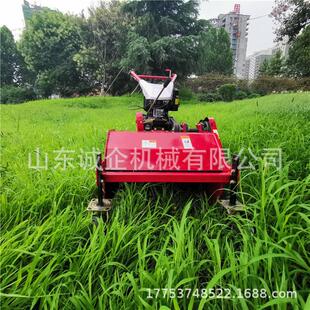 厂家山地开荒碎草机秋季农田甩刀式灭茬机手扶柴油前置除草机