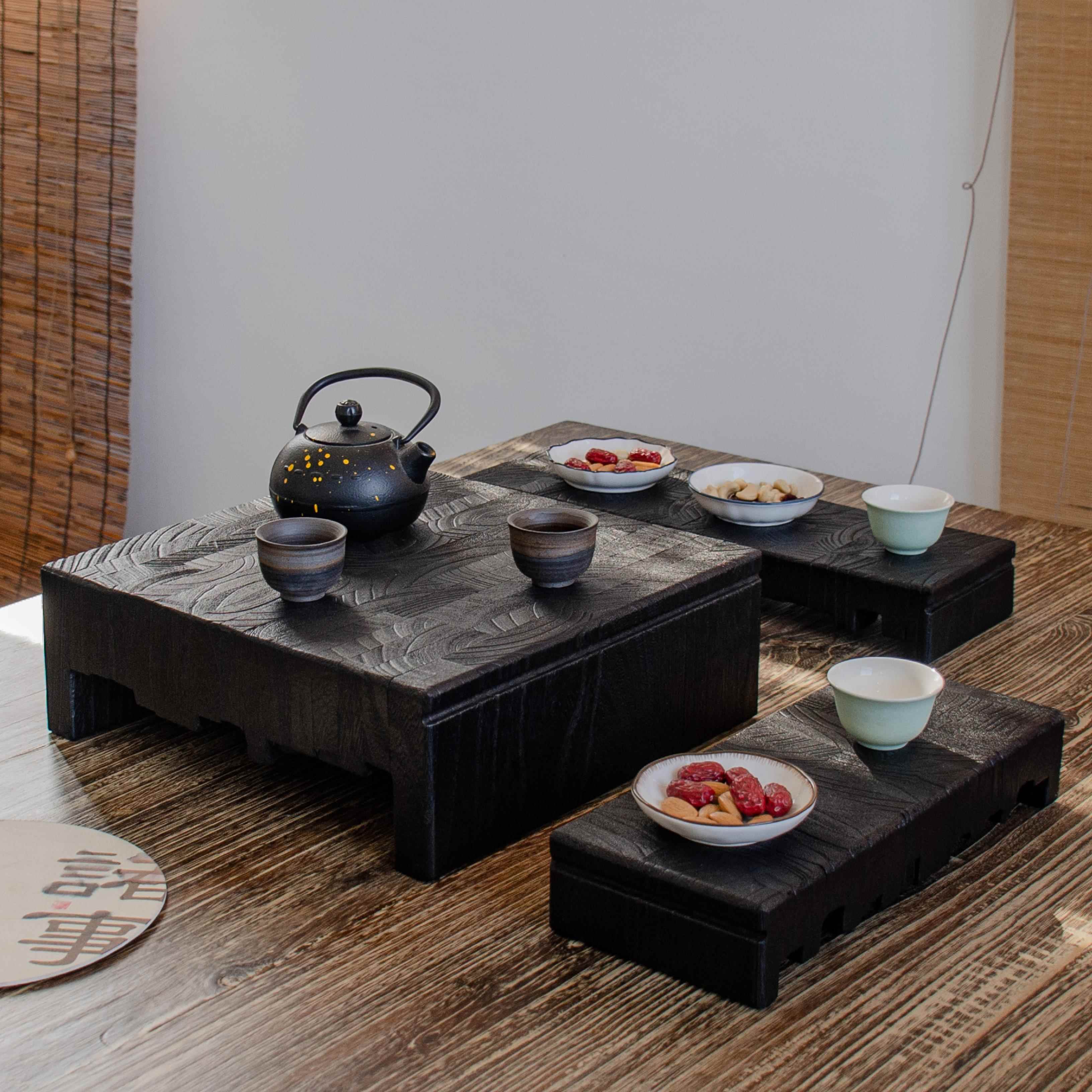 实木喝茶托盘玄关钥匙置物盘饰品展示收纳底座花瓶摆件托鱼缸摆台