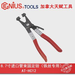 天赋工具Genius进口管束固定钳铁丝型用220mm HC12 8.7寸AT