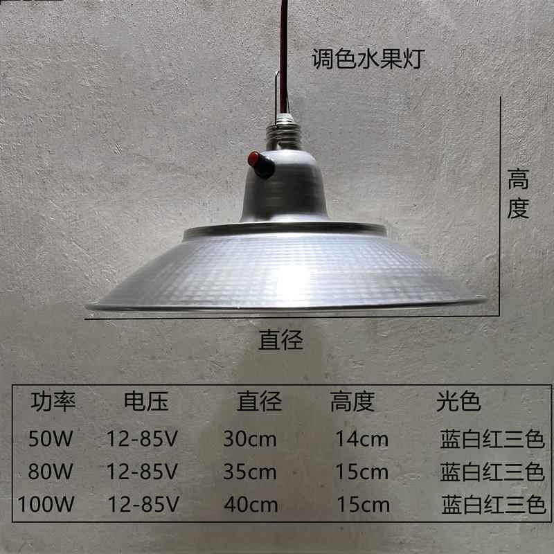 LED低压生鲜灯12v48v60v夜市摆地摊电瓶猪肉水果卤菜海鲜熟食灯泡