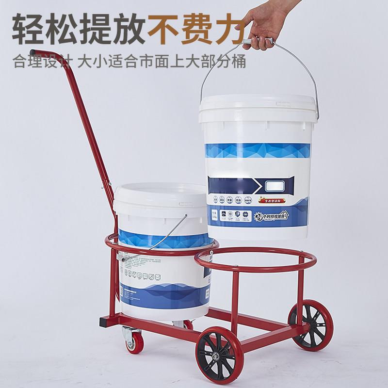 家用拉水桶小车工厂车间小推车农村倒垃圾农用肥料粪车双槽采摘车