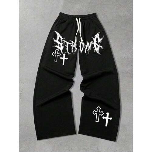Set Pants Casual Mens Unisex Gothic Style Patterns And