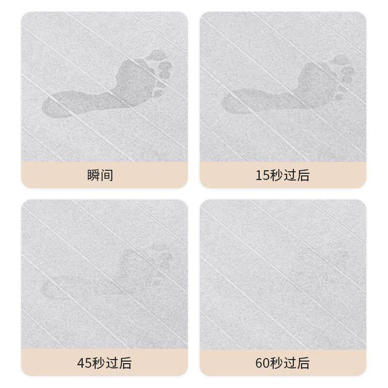 厕藻泥水垫海藻脚垫所卫生间门口防滑家用硅速干浴室硅藻土吸XFY