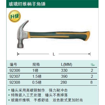 ll玻璃纤维柄羊角锤923069230792308