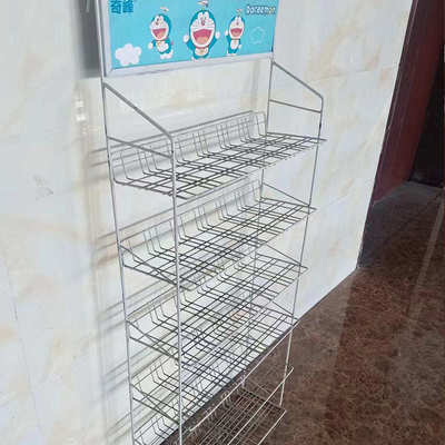 商 金属货架零食陈列小卖便利店架铺饮料可展示架多层超厂家 定