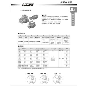 V50F4R V50G4R V50H4R RISUNY朝田高压柱塞泵V50E4R