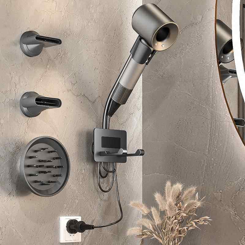 免打孔免手持吹风机架吹风筒置物架卫生间浴室墙上懒人电吹风支架,家庭/个人清洁工具,吹风机置物架,淘宝优惠券,粉丝福利购,淘宝优惠卷