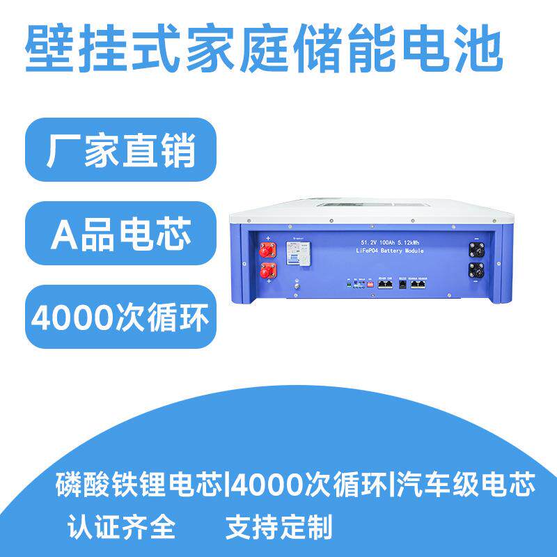 51.2V 100AH-A壁挂式家庭储能系统磷酸铁锂壁挂式电池