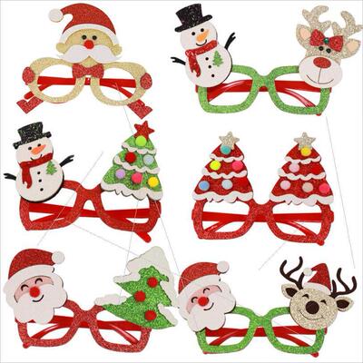 Christmas decorations Cartoon glasses for children and adult