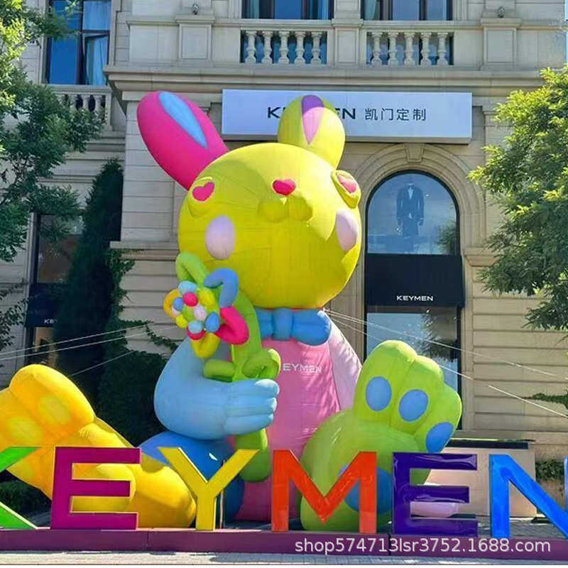 充气角色卡通气模 行走人偶充气卡通模型商场户外美陈道具PVC气模