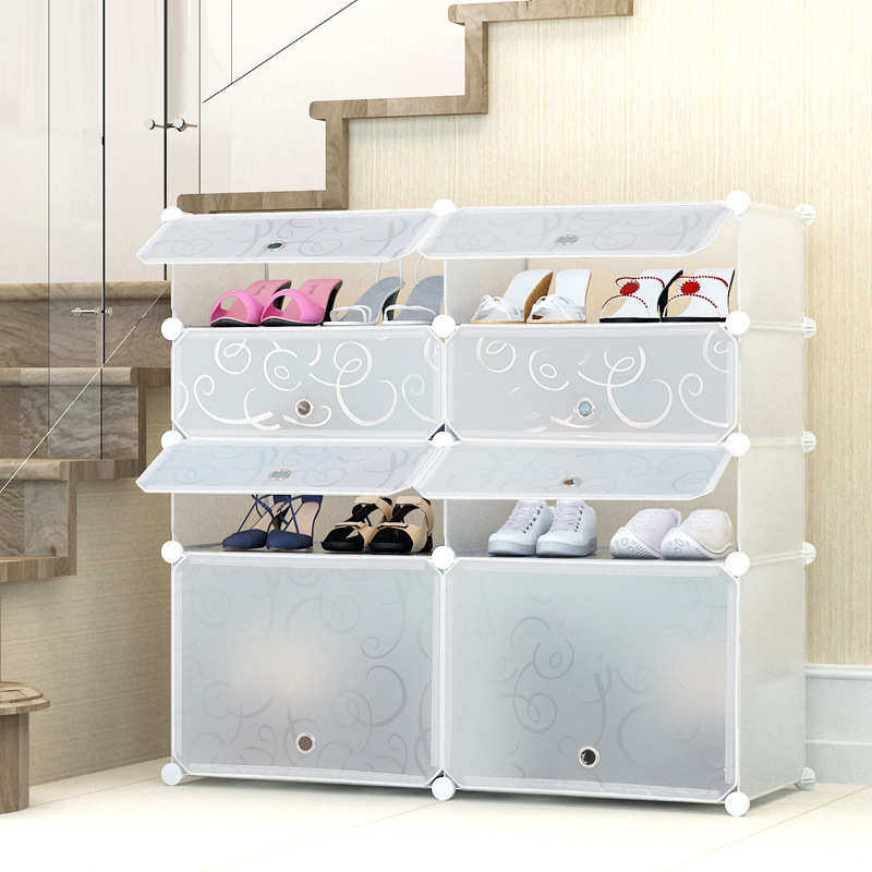 PP塑料半透明鞋盒子组装家居用品收纳盒 鞋子收纳盒防尘鞋架鞋柜,收纳整理,收纳柜,淘宝优惠券,粉丝福利购,淘宝优惠卷