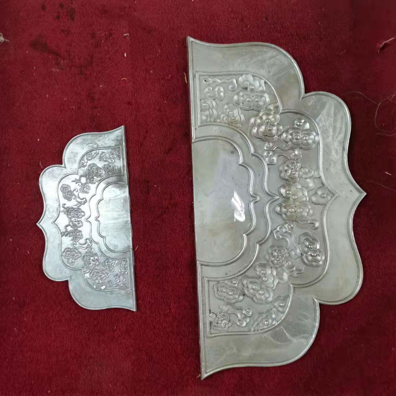压铸铝半圆祥云门板一对铁艺楼梯配件大门护栏结实实用