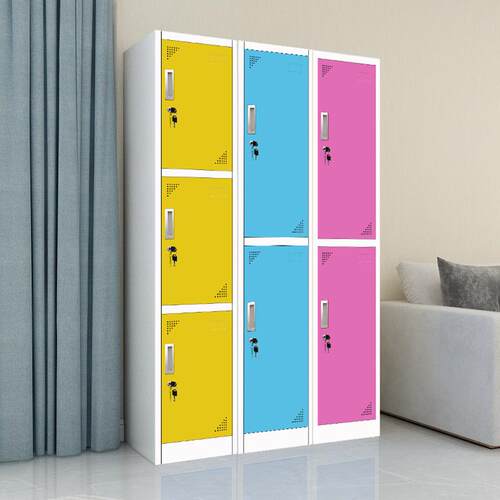 彩色更柜衣单门DZX-GYG窄衣柜员衣工柜宿铁舍皮柜单体储物柜带锁