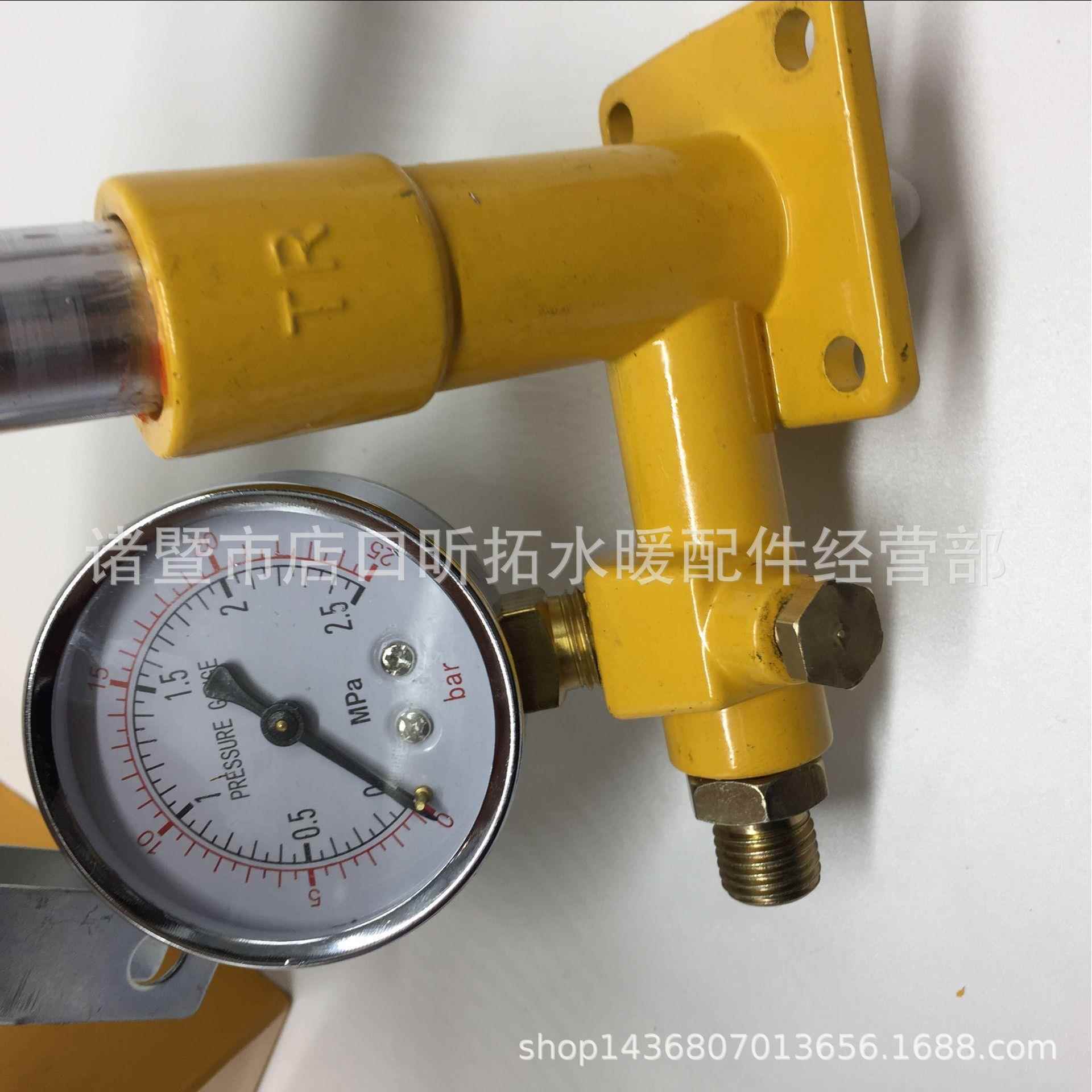 手动试泵打道压机管ppr水管打压器手提式家压用地暖检漏仪试压器