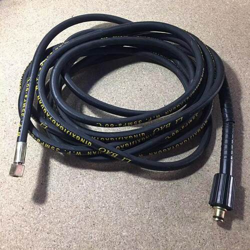 家用高压洗车机水管220V清洗机洗车器配件专用防爆耐磨包布钢丝管