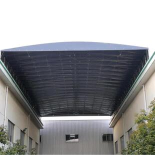 仓广东直棚售电动推拉半悬空电棚房移动拉拉遮阳挡雨蓬厂货篷空地