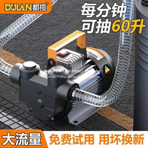 都揽电动抽油泵大功率柴油机油220v12v24v全自动新款自吸泵抽油机
