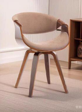 家字用实木凳子意式极简餐阳F78M97JM旋台书房休闲写靠背椅化妆椅