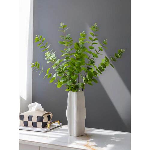 北欧不规则艺术陶瓷花瓶摆件创意玄关餐桌装饰客厅干花插花器摆设