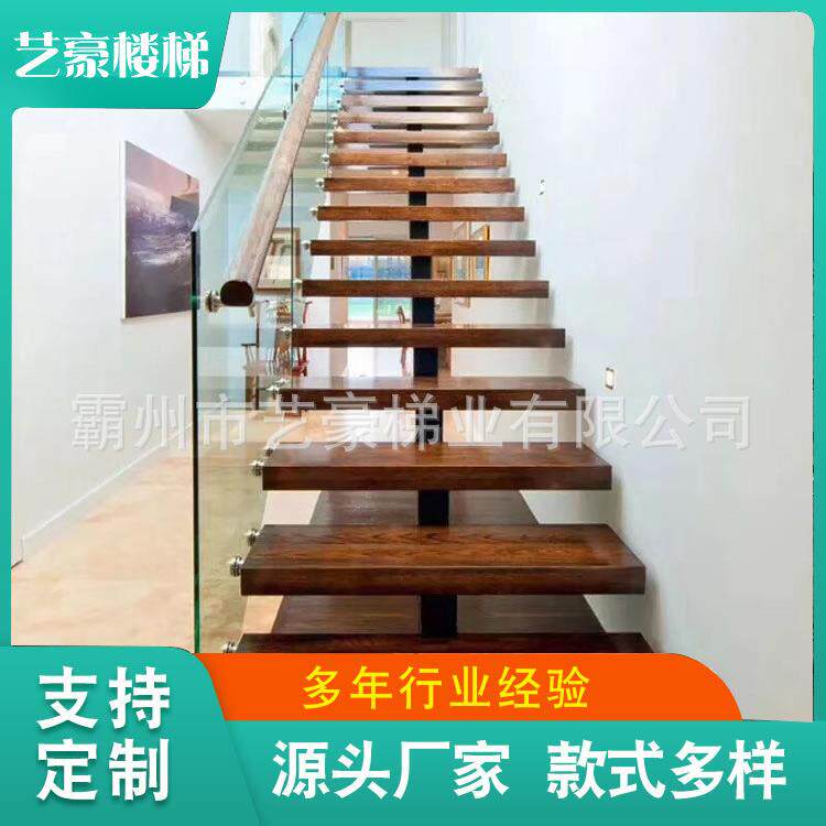 钢结构单梁楼工业阁JWK楼梯消防梯定制焊接重钢梯架楼承强可定制