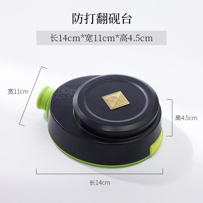 高档防打翻砚台墨盒带盖便携带防漏学生书搁法用品墨水墨汁容器保