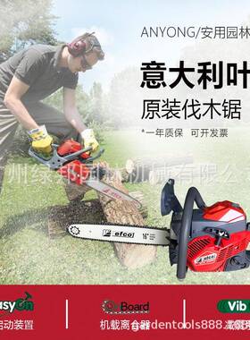 意大利原装叶红efco油锯MTH5800家用大功率汽油伐木锯 16寸链条锯