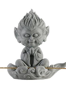 齐天大圣孙悟空猴子大号茶宠摆件家居桌面石头鱼缸造景沉底装饰品