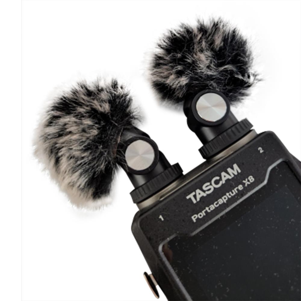 适合TASCAM X8录音笔防风毛套X8室外毛毛罩采访机话筒毛衣满4送一