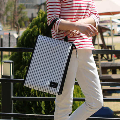 kiss the rain V系列 条纹 便当保温包保冷袋冷藏冰包 cooler bag