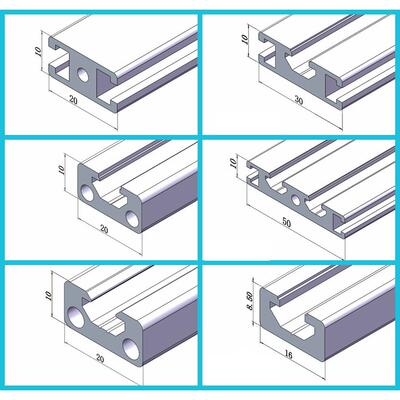 通用铝合金型材10系列 无肩形平板框架102010301050工业铝型材