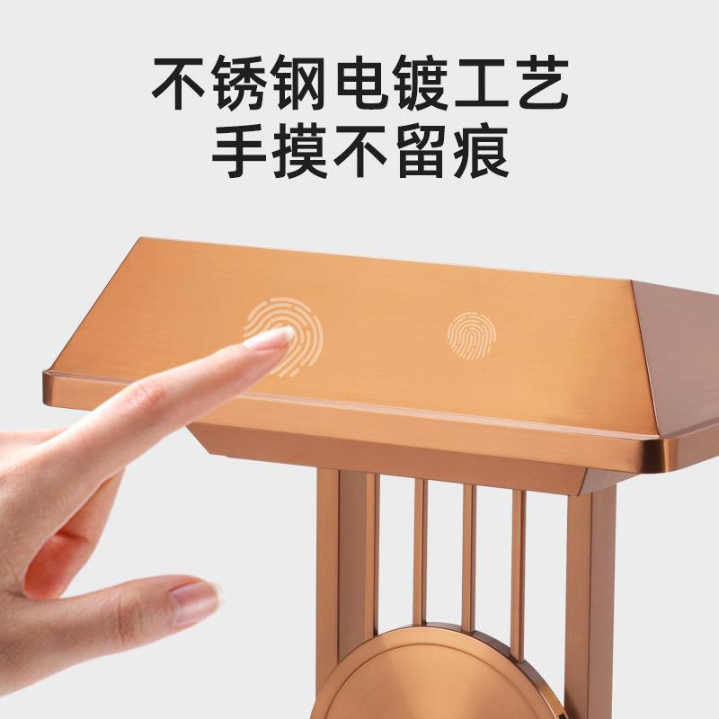 不锈钢玫瑰金迎宾接待咨询台演讲发言司仪主持登记讲话台可移动