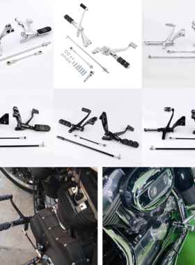 适用于哈雷883前踏板总成04-25 Sportser Xl883 1200N X48 72前踏