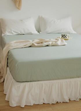 s轻色奢60纯棉床笠贡缎100全棉单床笠亲肤纯绒棉水洗156eh长棉床