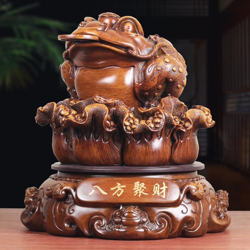 八方聚财金蟾摆件招财三脚金蝉蟾蜍家居摆设公司饭店开张开业礼品