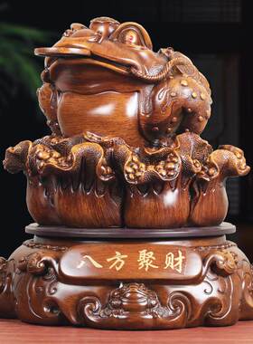 八方聚财金蟾摆件招财三脚金蝉蟾蜍家居摆设公司饭店开张开业礼品